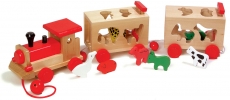 trein van de zoo met dieren