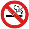 Wandklok -No Smoking 