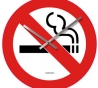 Wandklok -No Smoking 