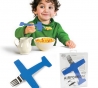 kinder vliegtuig vork 