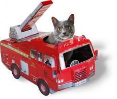 Speelhuis voor katten - brandweer