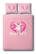 Playboy dekbed - Glitter heart pink