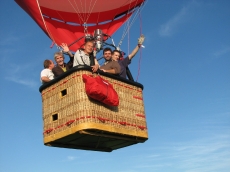Ballonvaart met champagne of ontbijt
