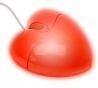 Hartvormige USB muis