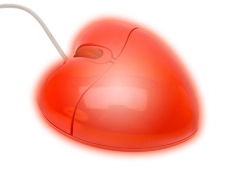Hartvormige USB muis