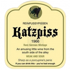 Wijn label - Katzpiss