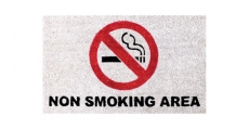 Deurmat Non smoking area
