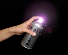 Glow in the dark graffiti