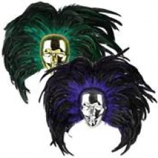 Venitiaans masker met pluimen