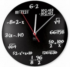 Originele wandklok 'Equation'