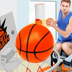 Bathketball - Mini Basketbal voor in badkamer of toilet